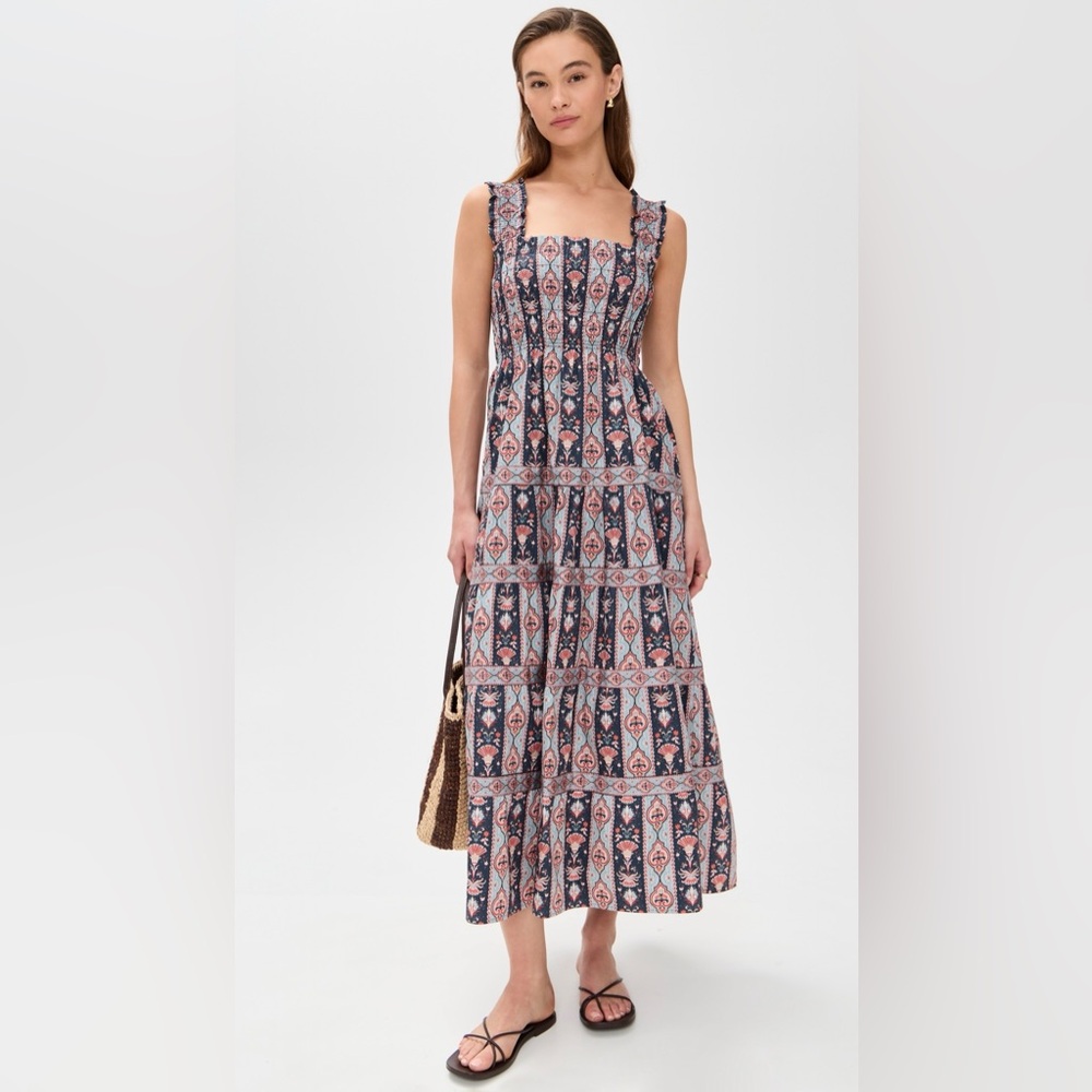 Hill House Home Kimmy Dress in Emma Stripe Navy Multi, Size small - Picture 5 of 10